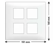 [Lisha 8M SQ Turbo Plates- White] Lisha 8M SQ Turbo Plates- White