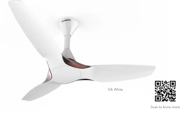 Crompton Ceiling Fan Silent Pro Enso Silk White 1250mm