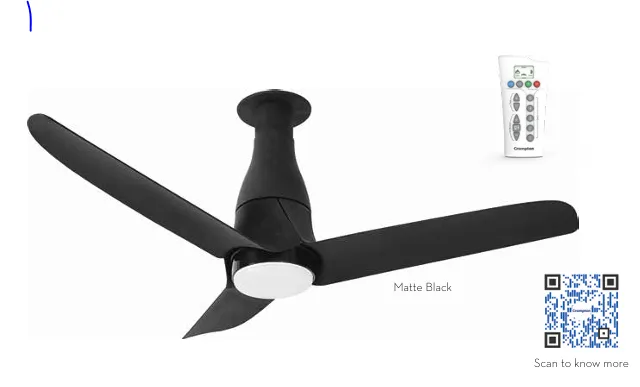 [Crompton Ceiling Fan Silent Pro Blossom Under Light 1250 mm Blue] Crompton Ceiling Fan Silent Pro Blossom Under Light 1250 mm Blue